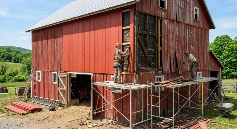 Barn Siding Replacement in Davidson, NC