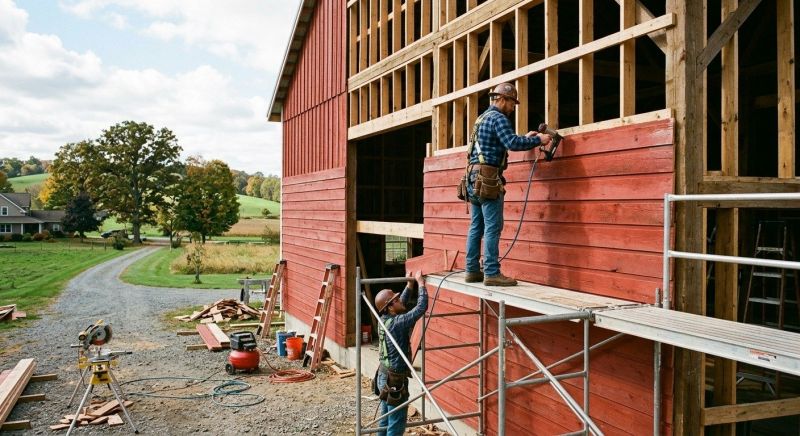 Barn Siding Replacement in Davidson, NC