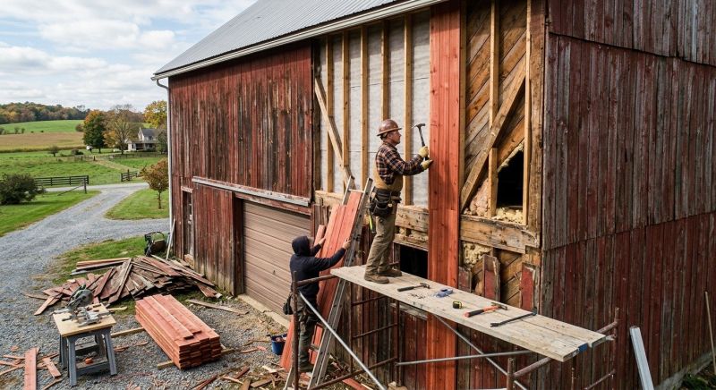 Barn Siding Replacement in Lincolnton, NC
