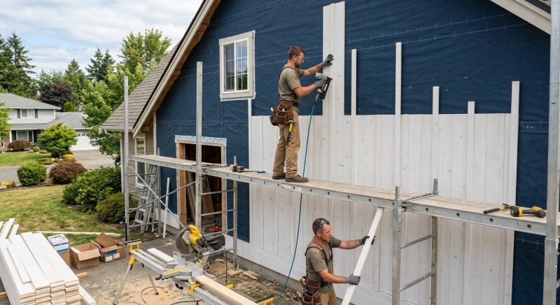 Batten Siding Installation in Troutman, NC