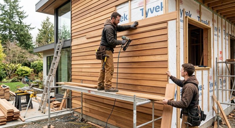 Cedar Cladding Installation in Denver, NC