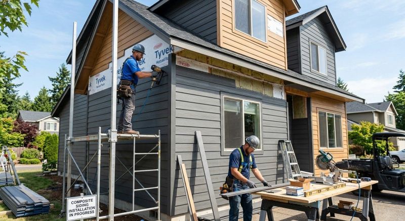 Composite Siding Installation in Iron Station, NC