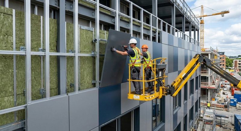 Facade Cladding Installation in Denver, NC