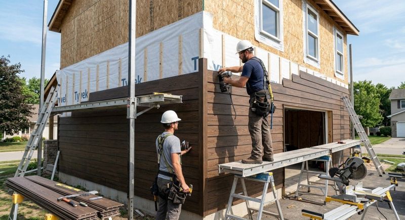 Faux Wood Siding Installation in Maiden, NC