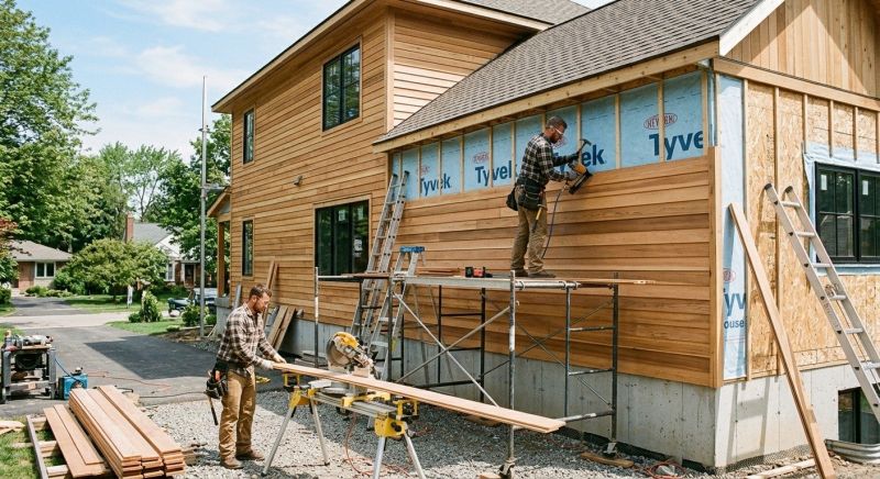 Faux Wood Siding Installation in Statesville, NC