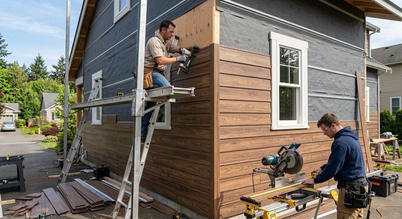 Faux Wood Siding Installation in Statesville, NC