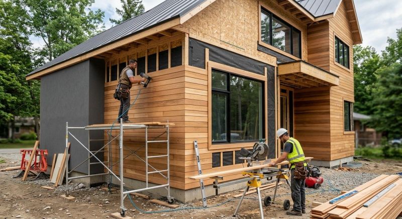 Faux Wood Siding Installation in Troutman, NC