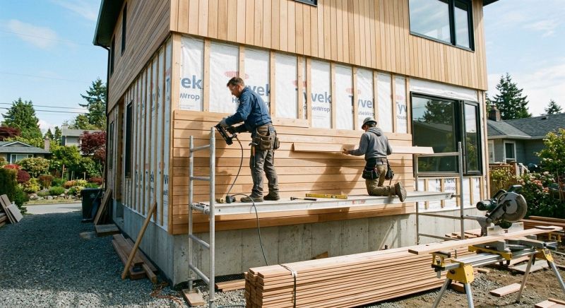 Hardwood Cladding Installation in Denver, NC