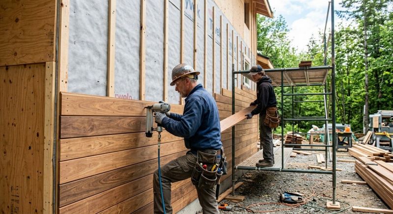 Hardwood Siding Installation in Iron Station, NC