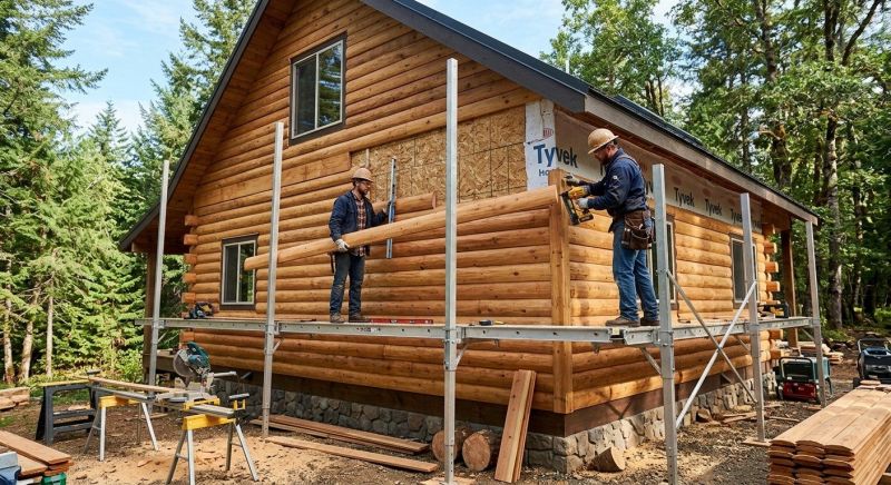 Log Siding Installation in Conover, NC