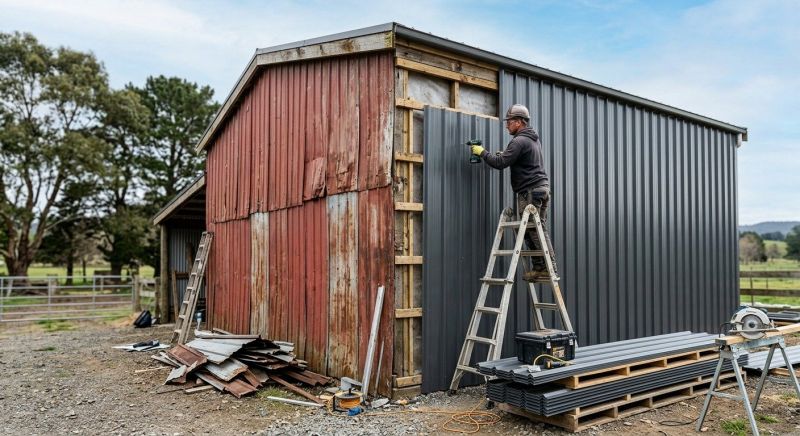 Metal Barn Siding Installation in Denver, NC