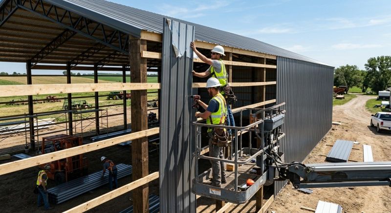 Metal Barn Siding Installation in Denver, NC