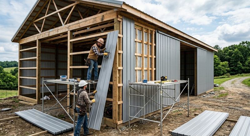 Metal Barn Siding Installation in Denver, NC