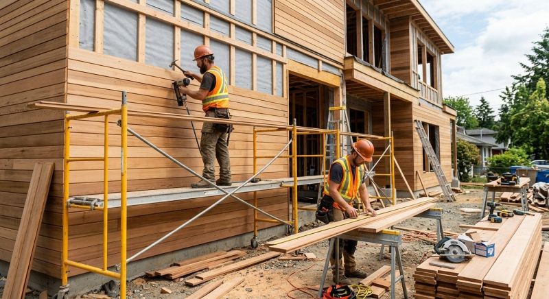 Wood Cladding Installation in Conover, NC