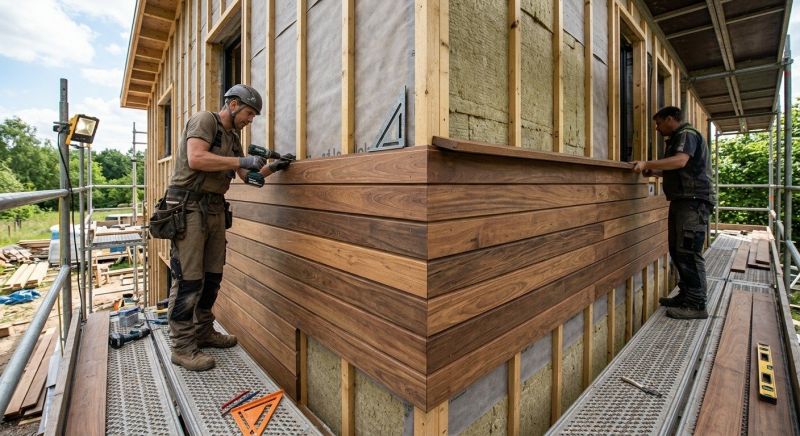 Wood Cladding Installation in Davidson, NC