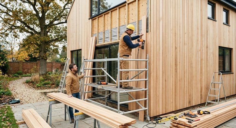 Wood Cladding Installation in Denver, NC